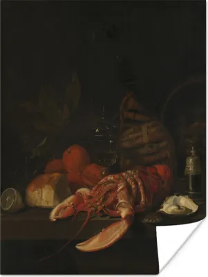 Produktbild von MuchoWow® Poster Stilleben - Gemälde von Jan Davidsz. de Heem 90x120 cm - Wohnzimmer