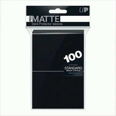 Produktbild von Ultra Pro - Schwarze Pro-Matte-Hüllen (100)