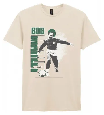 Produktbild von Bob Marley T-Shirt mit Football Design – Offizielles Lizenzprodukt aus 100% Baumwolle