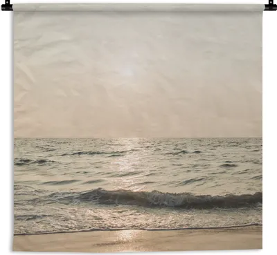 Produktbild von MuchoWow® Wandteppich Wandbehang Sommer - Meer - Strand 150x150 cm Tapisserie Dekoration Wandtuch - Wohnaccessoires - Modernes