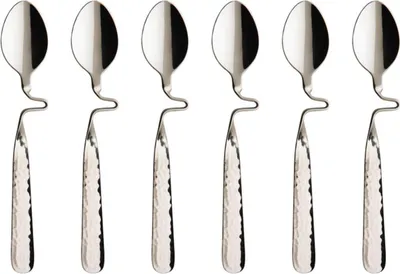 Produktbild von Villeroy & Boch NEW WAVE CAFFÈ 6er Set Kaffeelöffel Edelstahl mit Relief