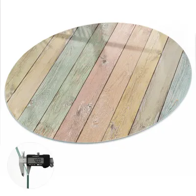 Produktbild von Glas Tischplatte fi60 cm – Tischauflage aus gehärtetem Glas – Glasplatte für Esstisch – Küchentischplatte aus Glas – Tischschutz Glas modern – Dekorative Glasplatte – Pflegeleichte Glastischplatte – Sicherheitsglas Tischplatte – Pastelltafeln