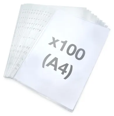 Zdjęcie produktu dla RAPESCO® 1830 RAPESCO® Sichthüllen ECO DIN A4 transparent genarbt, 100 St.