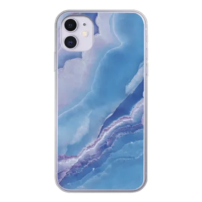 Produktbild von MuchoWow® Handyhülle Schutzhülle Hülle für iPhone 11 Natursteine - Lila - Mineralien Silikon Softcase Handy Hülle - Handytasche