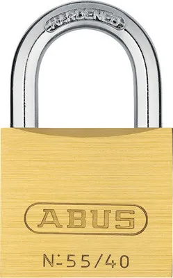 Produktbild von Vorhängeschloss Abus 55/40 Messing 40 mm gleichschließend