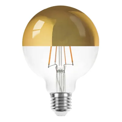 Produktbild von LED Filament Globe G95 4W = 40W E27 Kopfspiegel Gold 360lm extra warmweiß 2200K Retro