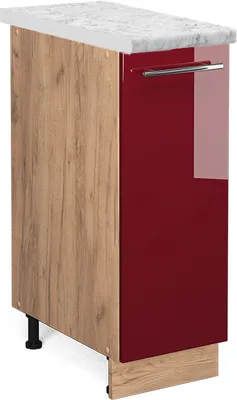 Immagine prodotto di Armadio cucina dispensa alto Vicco Fame-Line Bordeaux lucido 30 cm , PL Marmo, Model 46663