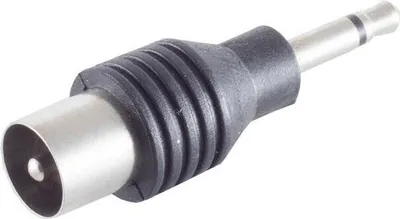 Immagine prodotto di Adattatore di massima connettività S/CONN, spina jack mono da 3,5 mm a spina coassiale (57101-)