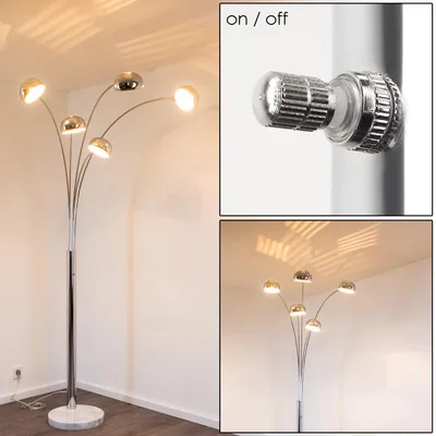 Produktbild von Suio »Suio« Stehleuchte aus Metall in chrom mit Lichteffekt