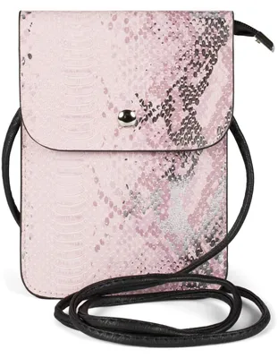 Zdjęcie produktu dla styleBREAKER damska mini torba na ramię o wyglądzie błyszczącej skóry węża, torba na telefon komórkowy, torba na ramię, torebka 02012366
