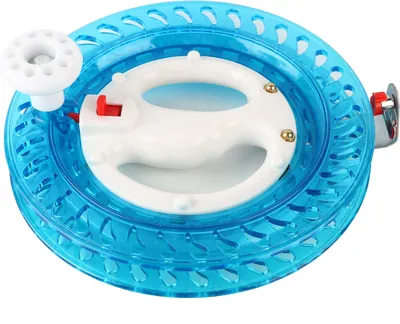 Produktbild von ABS Multifunktion Seefischerkrad Handdraht Wickelfliegenleitungsreel AccessoireBlue