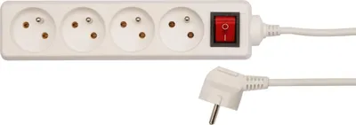Immagine prodotto di Striscia di prese 1,5 m con interruttore 4 volte