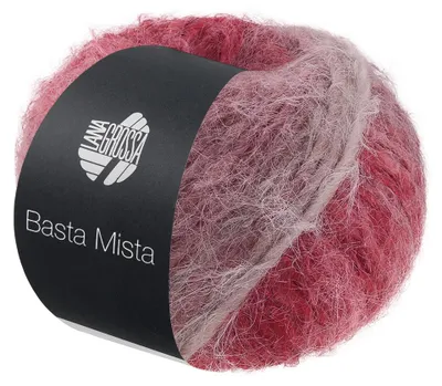 Produktbild von Lana Grossa - Basta Mista 0119 burgund weinrot graurot taupe graubeige