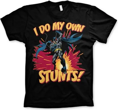 Produktbild von Batman - I Do My Own Stunts T-Shirt - Medium - Black