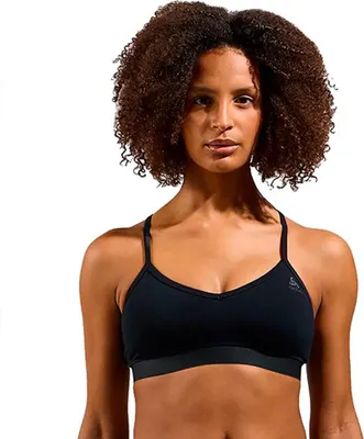 Produktbild von Odlo Merino Soft Sport-bh Schwarz L Frau Schwarz L