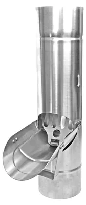 Regenwasserklappe NW 80 Zink mit Sieb