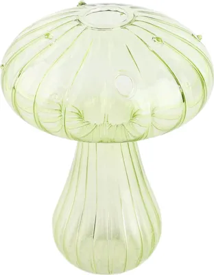 Produktbild von Pilz Form Vase Niedlich Dekorative Glas Pilz Hydroponische Blume Vase für Home Living Room Dekoration