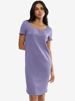 Image de Chemise de nuit pour femme Triumph, collection Red Label, motif Mix & Match, couleur lilas, taille 36