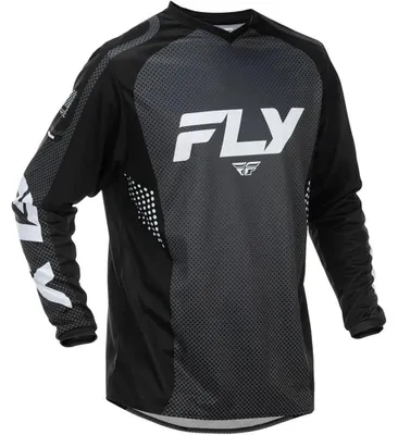 Productafbeelding van Fly Racing F-16 langarmshirt, zwart, maat S, voor heren, kleur zwart, maat S