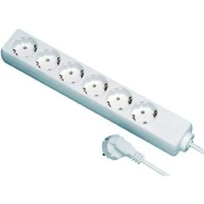 Obrázek produktu pro REV 0512364555, 1,4 m, Vnitřní, 1,5 mm², Černá, 6 AC zásuvky / AC zásuvek, 250 V