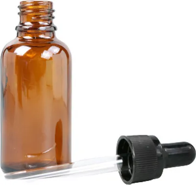 Obrázek produktu pro INF Plnitelná lahvička s kapátkem s pipetou Hnědý 15 ml