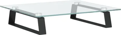 Produktbild von Monitorständer Schwarz 40x35x8 cm Hartglas und Metall