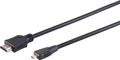 Productafbeelding van High-speed micro HDMI-kabel met Ethernet, zwart