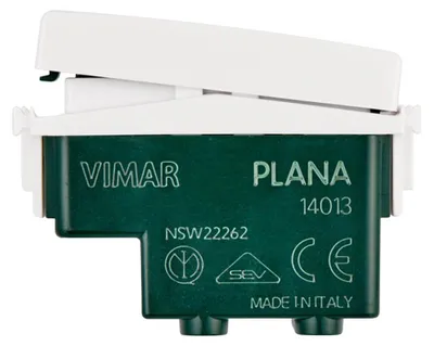 Immagine prodotto di Vimar 14013 Serie Plana Invertitore 1P 16AX 250 V~ Illuminabile