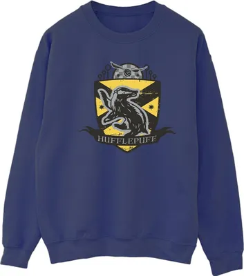 Produktbild von Harry Potter - "Hufflepuff" Sweatshirt für Damen BI21333 (XXL) (Marineblau)