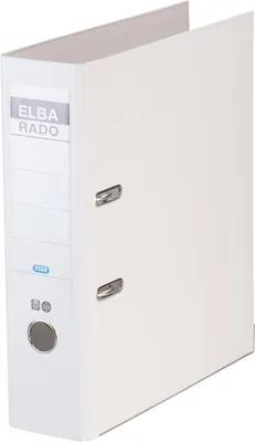 Produktbild von Elba Rado Brillant, A4, Rundring, Acrylat-Polymer, Karton, Polypropylen (PP), Weiß, 600 Blätter, 8 cm