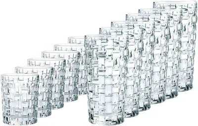 Bossa Nova Tumbler Set 12-tlg. – 6 Tumbler & 6 Longdrinkgläser