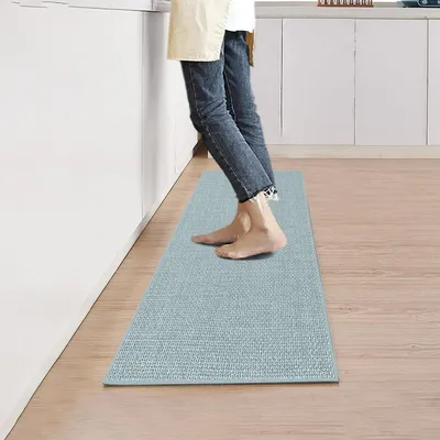 Obrázek produktu pro Podložka pod jídelní stůl, omyvatelná, protiskluzová, světle modrá, rozměry 43,5 x 180 cm