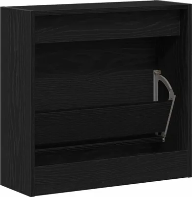 Produktbild von vidaXL Schuhschrank Schwarz Eichen-Optik 60 x 21 x 57 cm Holzwerkstoff