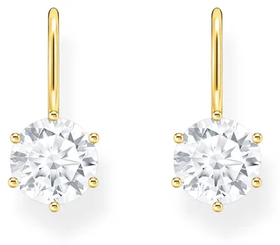 Produktbild von Thomas Sabo Ohrhänger Zirkonia Weiß Vergoldet H2287-414-14