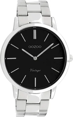 Produktbild von Oozoo Armbanduhr silber Edelstahl Vintage Series Herren Analog-Quarzuhr UOC20022