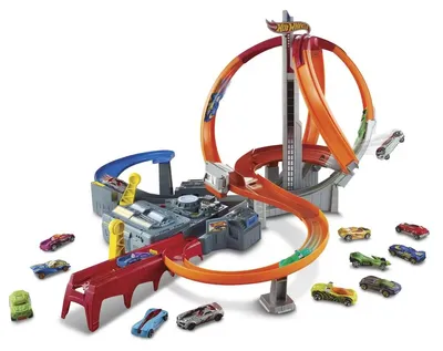 Zdjęcie produktu dla Hot Wheels Action CDL45, Zestaw pojazdów i torów, Spin storm, 5 lat(a), D, Plastik, Wielobarwny