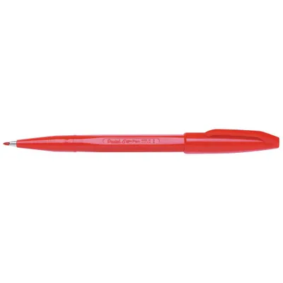 Zdjęcie produktu dla Pentel SIGN PEN pióra z końcówką fibrową 0,8 mm czerwone