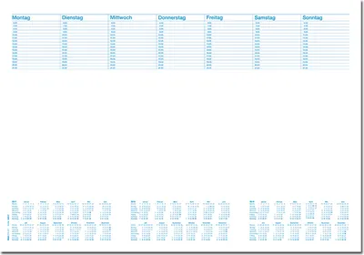 Produktbild von RNK Verlag Papier-Schreibunterlage "Office" mit Kalendarium 480 x 330 mm 30 Blatt