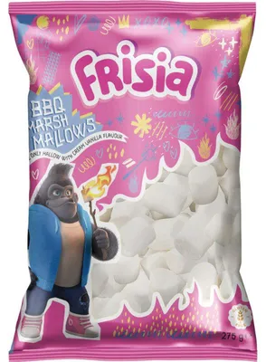 Produktbild von Frisia Marshmallows Barbecue 275g – Süße, fluffige Marshmallows zum Grillen & Snack