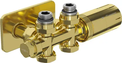 Immagine prodotto di Mexen G05 set termostatico angolare/dritto con mascherina S, Duplex, DN50, oro - W908-958-910-50