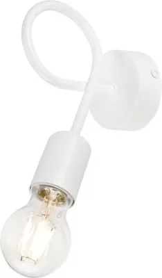 Produktbild von Moderne Wandlampe Weiß Metall gedreht E27 vielseitig MADALYNN Wandleuchte Jugendzimmer Wohnzimmer