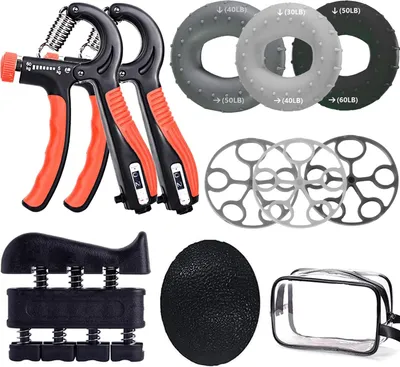 Produktbild von Fingertrainer 10-teilig, Handkraft, Massagebälle, Antistress