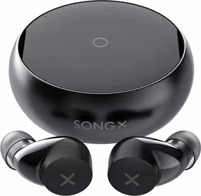 Produktbild von SONGX SX06 kabelloses Bluetooth-Headset, BT 5.0 | Stereoeffekt | Touch-Design | Mikrofon-Rauschunterdrückung | Unterstützt kabelloses Laden，Schwarz