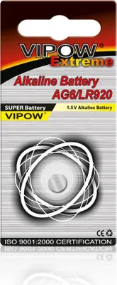 Image de Vipow Extreme AG6 LR69 pile alcaline, 1.5V, 1 pièce, longue durée & fiable