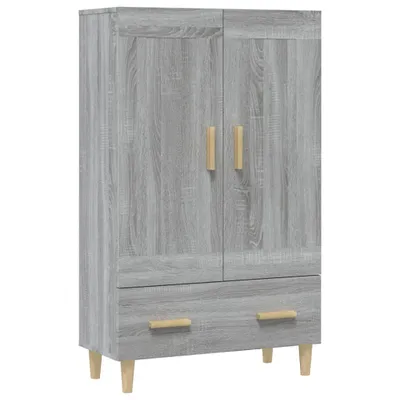 Zdjęcie produktu dla Szafka, szary dąb sonoma, 70x31x115 cm, materiał drewnopochodny