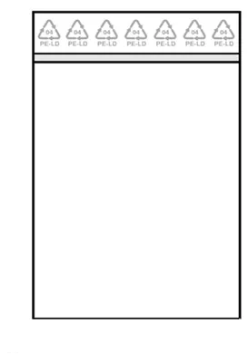 Wiederverschließbare PE-Beutel, 100 Stück, 100 x 150 mm