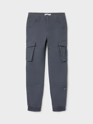 Produktbild von name it - NKMRYAN CARGO R TWI PANT 2222-BA NOOS - Lava Smoke 164