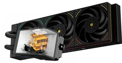 Produktbild von Wonder Vision 360 UB ARGB - WONVIS36UBAR-BK - Wasserkühlung AIO - 3x 120 mm ARGB-Lüfter - Schwarz