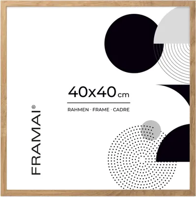 A product shot of a picture frame with graphic elements.