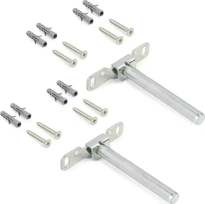 Produktbild von Satz verzinkte unsichtbare Halterungen aus EMUCA-Stahl für Mirage-Holzregal - 4015005